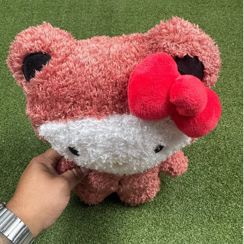 Hello Kitty Bear Costume Plush‎ Brown Red Bow Sanrio 10in New